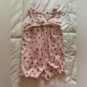 🧸10/$25🧸Carter's Pink and Red Strawberry Baby Outfit